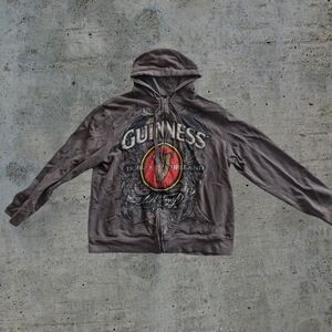 Vintage Guinness Zip Up Sweater
